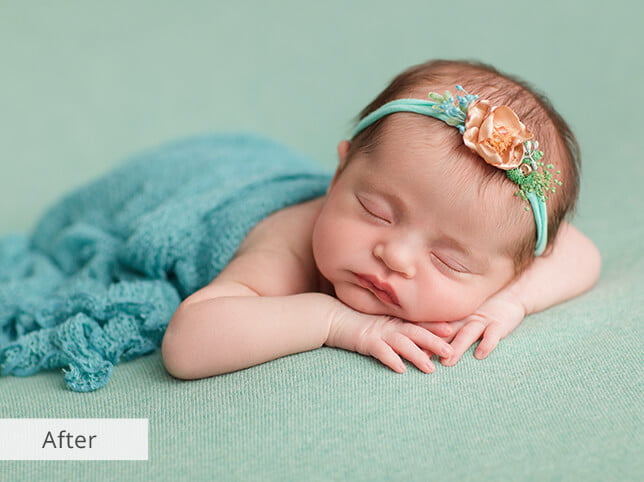 Newborn Baby Photo Retouching Services 2 new Born Baby photo Editing after Image
