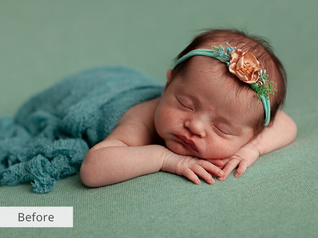 Newborn Baby Photo Retouching Services 1 new Born Baby photo Editing Before Image