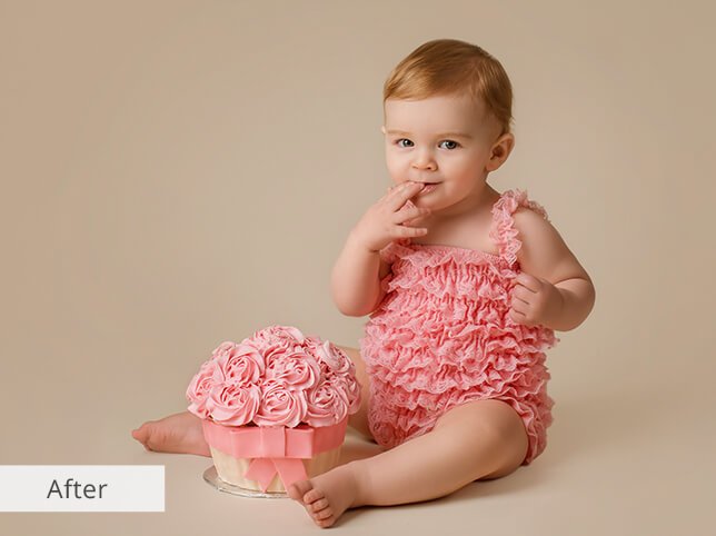 Newborn Baby Photo Retouching Services 10 new born baby photo editing Color correction after