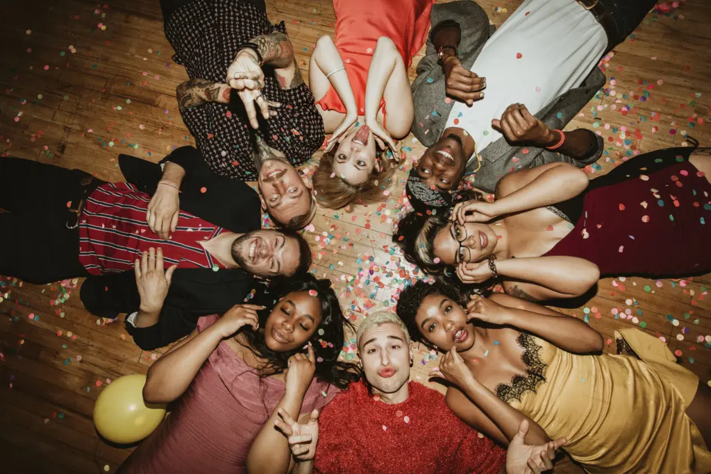 Friends on the floor