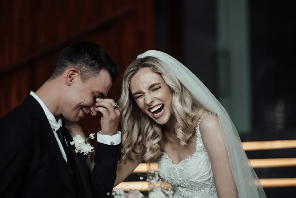 Pure Happiness Between the Newlyweds