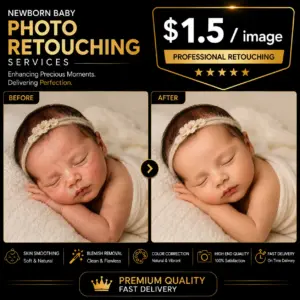 Newborn Baby Photo Retouching Services